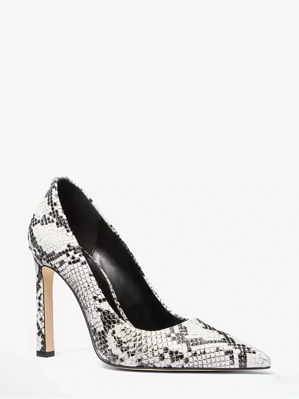 👠 MICHAEL MICHAEL KORS Amara Leather Pump | Aluminum | 7.5M | NWT 🏷️